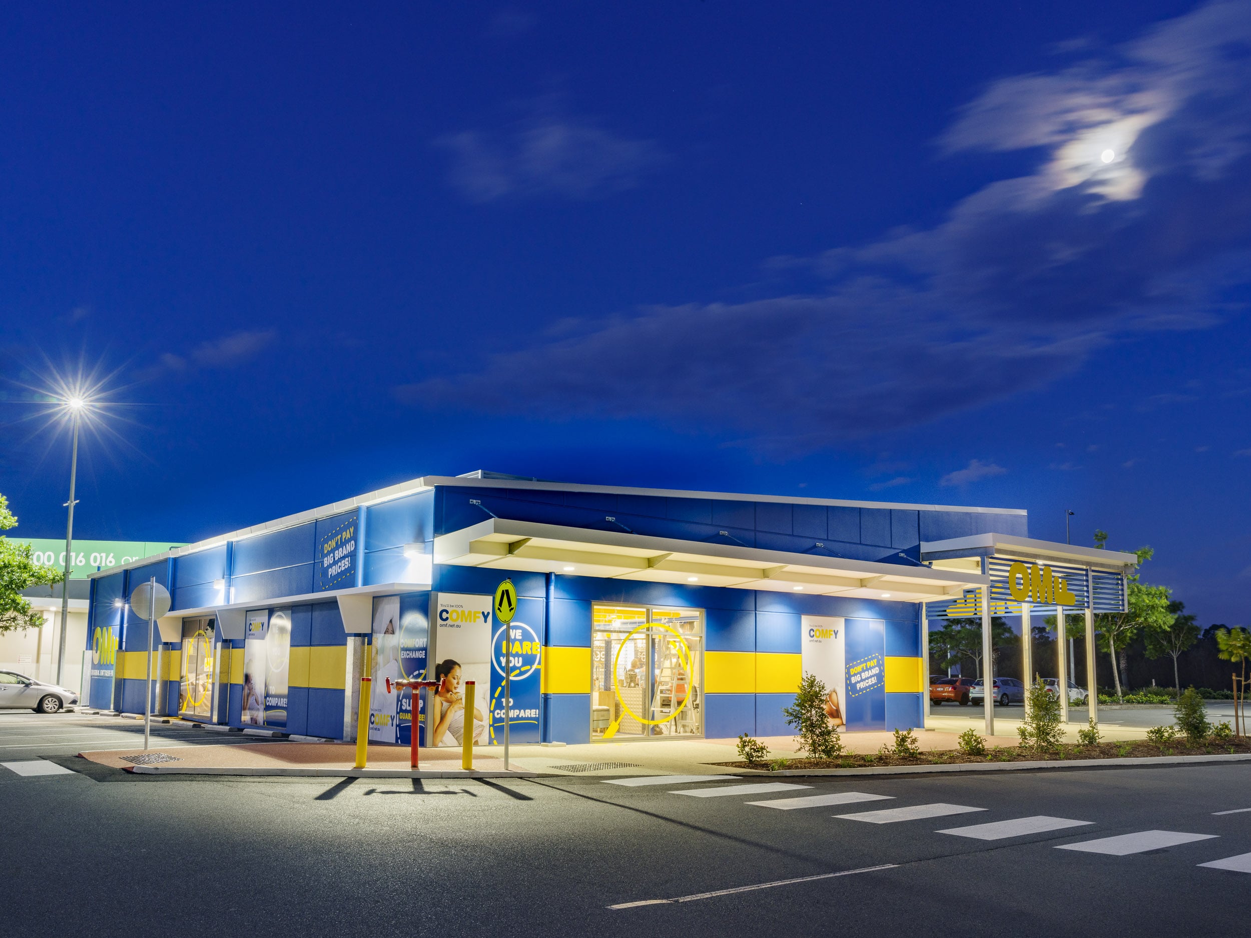 Helensvale Homeworld OMF Mattress Showroom TOMKINS Commercial and